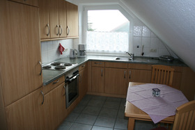 Küche in der Ferienwohnung